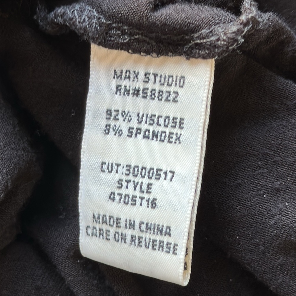 Max Studio Black Pull-On Midi Stretchy Flare Skir… - image 8